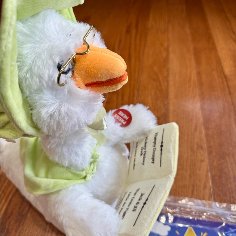 Cuddle Barn Mother Goose Read Along— Plush Goose Toy with Book NWT - Picture 6 of 6